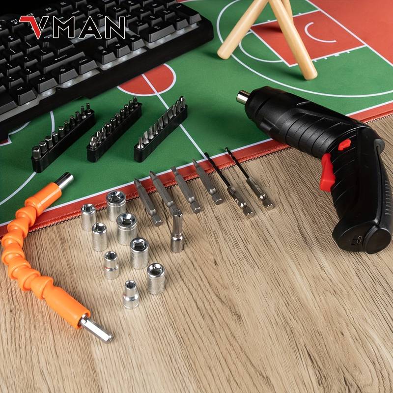 Destornillador recargable + 45 accesorios